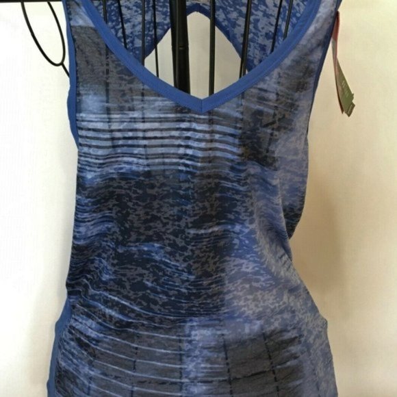 The North Face Women's Kokomo Burnout Workout Tank Coastline Blue Large MSRP $38 - Picture 1 of 7